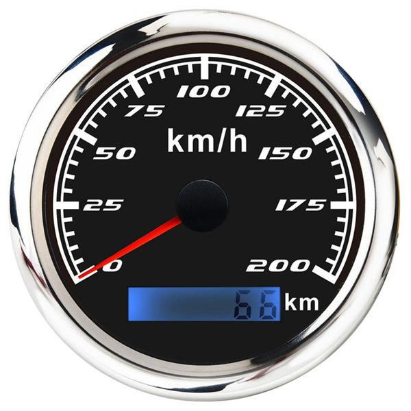 

200km/h 85mm digital gps speedometer waterproof gauge antenna for boat