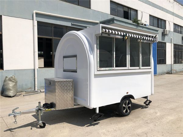 

food truck food trailer mobile kitchen 280x200x240cm white