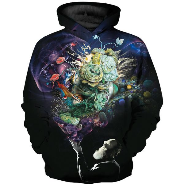 

new 3d digital printing children's hooded sweater children's clothing sweater bottoming shirt baseball uniform cool and comfortabl, Black