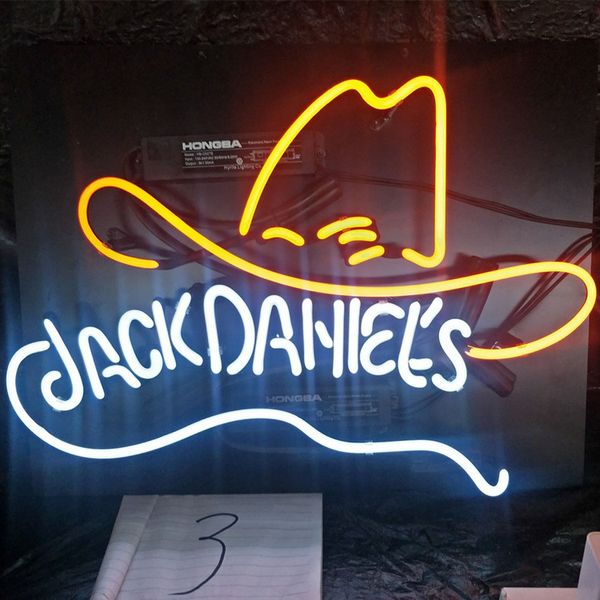 

jack daniel's led neon sign light custom outdoor bar display entertainment decoration neon lamp light metal frame 17'' 20&#03