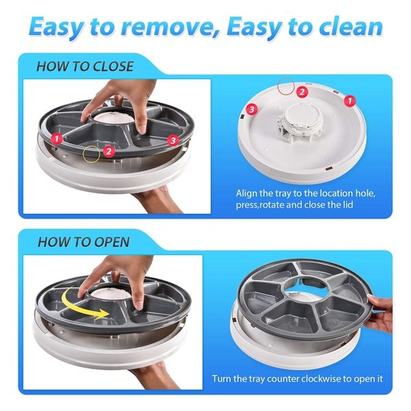 

автоматическая pet feeder food диспенсер для собак, кошек маленькие животные - особенности дистрибуция сигнализация, запрограммированный по