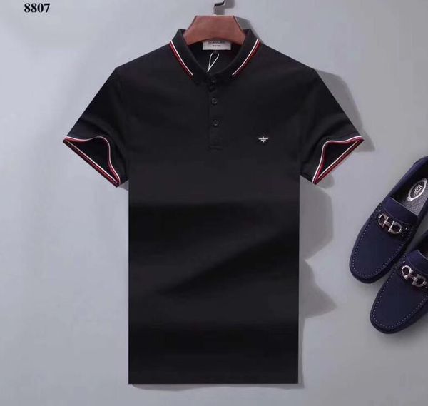 

New Arrival Mens Polos T-shirt 100% Cotton Designer Luxury Mens Shirt High Street Casual T Letters Tops Tee