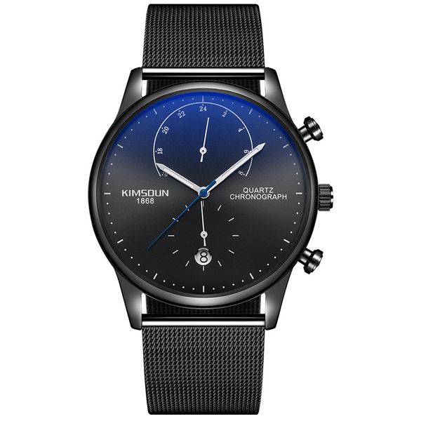 

germany bauhaus red dot award miyota quartz new fashion ultra-thin watch men's trend multi-function relogio masculino, Slivery;brown