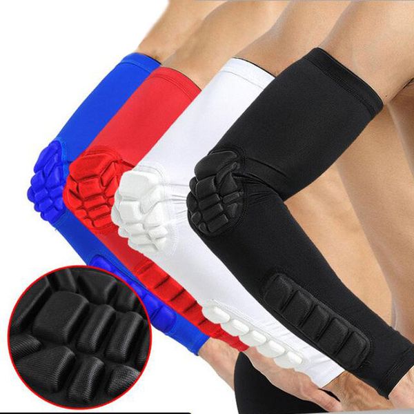 

custom logo basketball arm sleeve pad extended breathable crashproof elbow support wrist cuffs outdoor compression sleeve g441s, Black;gray