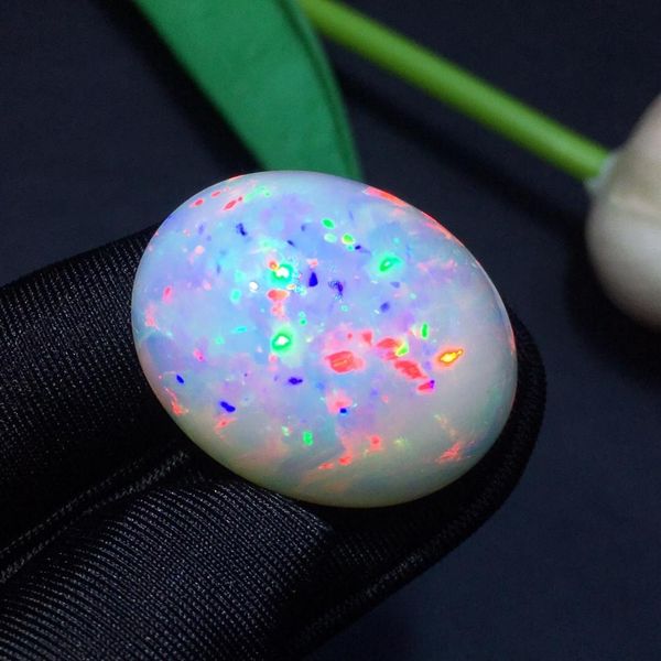 

color change opal natural 30.8ct color change opal gemstones loose stones for jewelry making for necklace making, Black