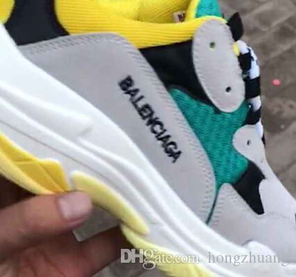 

36-45 дизайнер париж папа обувь для мужчин, женщин повседневная обувь кроссовки уни