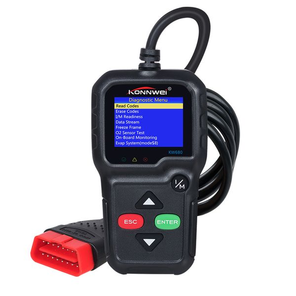 

car obd2 auto scanner kw680 support multi-language full obd 2 function automotive scan tool auto diagnostic scanner