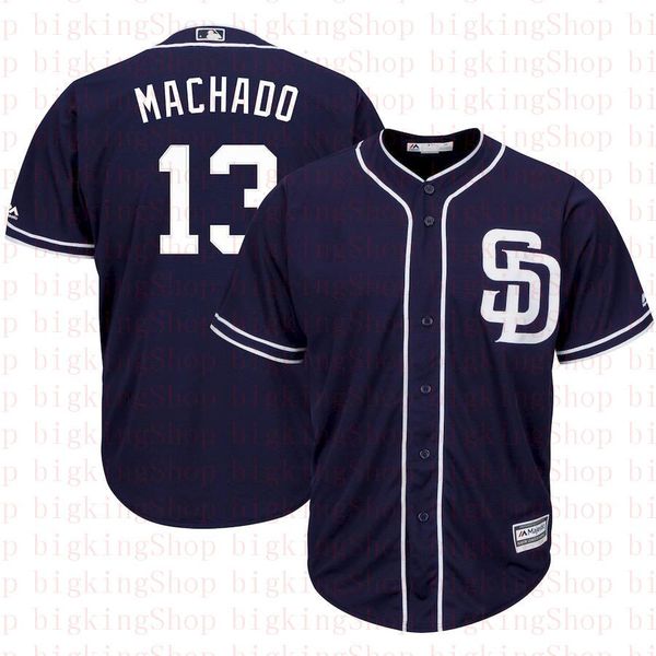 

13 Manny Machado Padres Jerseys 4 Wil Meyers 19 Tony Gwynn Baseball Jerseys Embroidery Logos 20202