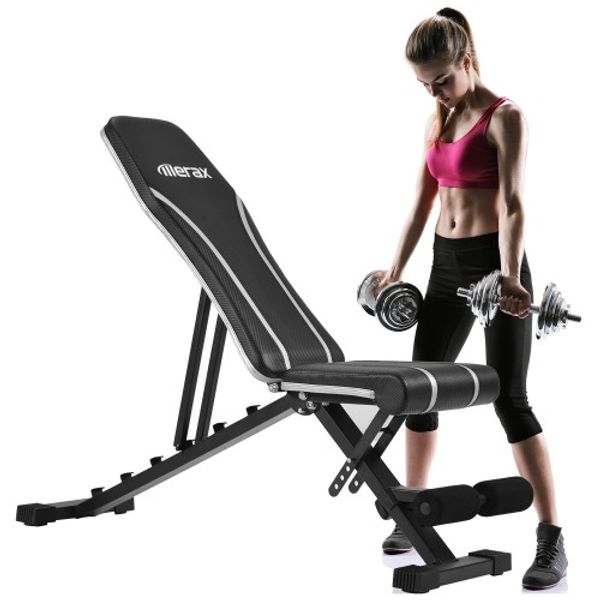 2019 Trexm Adjustable Flat Incline Weight Bench Utility Weight