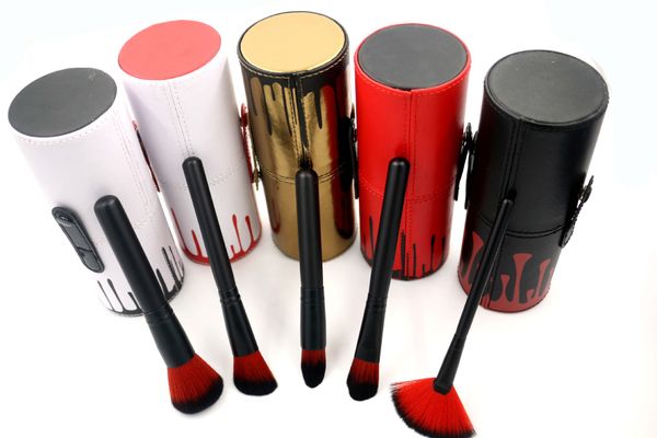 

brand 12pcs набор кистей для макияжа пудра щетки kit foundation составляют инструменты с кисточкой контейнер для хранения