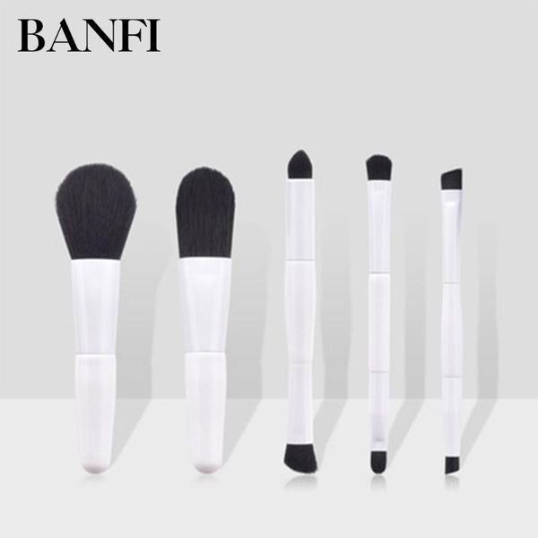 

banfi eyeshadow makeup brushes set foundation double head blush portable cosmetics blending eyeliner beauty tools