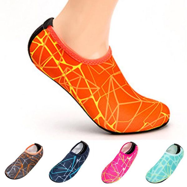 

men striped beach shoes swimming diving socks drifting beach water sport socks river anti slip yoga fitness wading shoes#1130y25