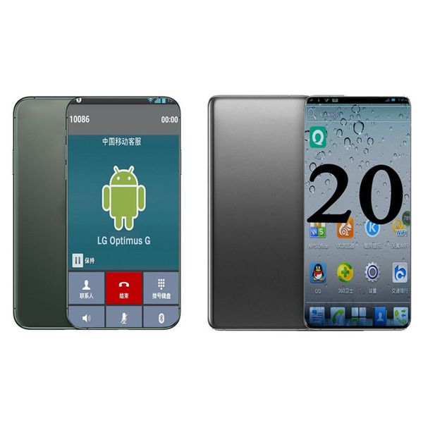 

goophone andorid 6.9inch es20u show 5g 1gb ram 4gb/8gb/16gb rom wifi bluetooth camera real 3g cellphone with sealed box