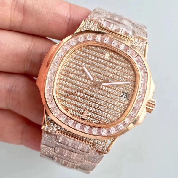 

2020Top бренд мужские часы ремешок Алмаз циферблат часы для мужчин лучший подарок му