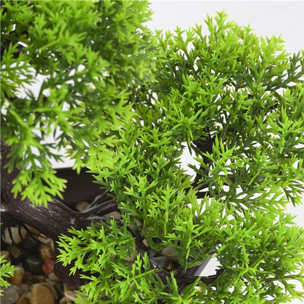 

artificial pot plants pine bonsai small fake tree home garden decor ornament