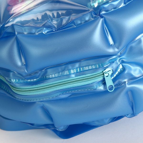 

inflated school bags children space backpack summer pvc waterproof beach bag girls boy travel lattice bag kickboards