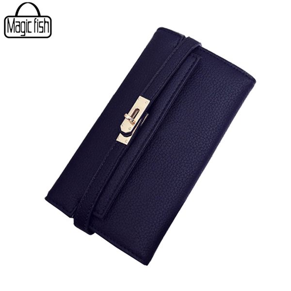 

2018 fashion lock wallet for ladies women wallet quality leather elegant female purses ladies wallets women purse c2272/l, Red;black