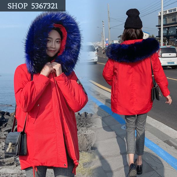 

woman 2019 winter down cotton-padded clothes leisure time concise joker self-cultivation cotton-padded jacket loose coat tide, Black