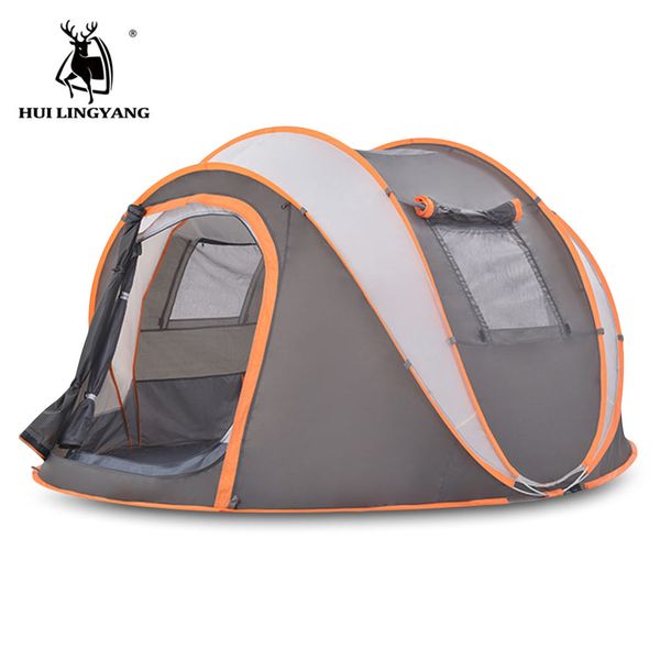 

huilingyang 3 - 4 person automatic tent windproof rainproof camping tents four-season tent for outdoor activities