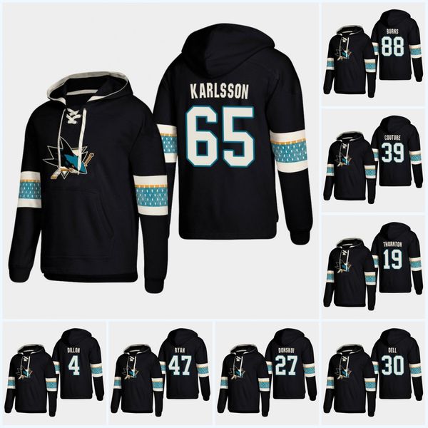 

65 Erik Karlsson Hoodie San Jose Sharks Brent Burns Joe Thornton Joe Pavelski Logan Couture Timo Meier Martin Jones Evander Kane Hoodies