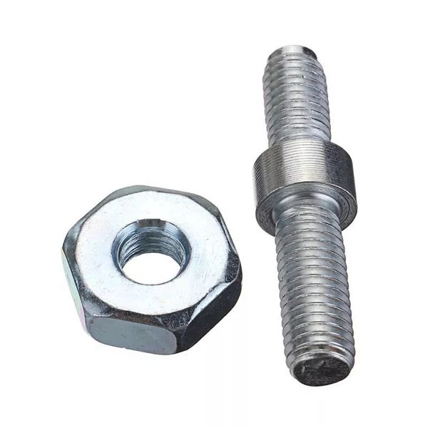 

m7 double threaded screw studs with hard steel hex nuts for stihl chain saw