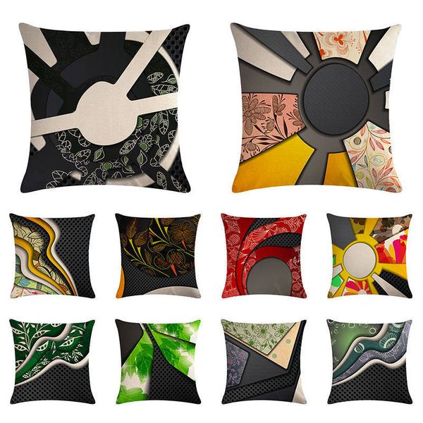 

абстрактная подушка природа наволочка простых геометрических талии поддержка art rock председатель украсьте marble наволочка zy1255