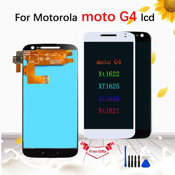 

5,5-дюймовый жк-дисплей для motorola moto g4 xt1622 xt1625 xt1621 xt1624 жк-дисплей с сенсорным экраном дигитайзер ассамблеи замена с рамкой