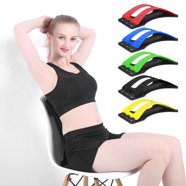 

waist spine pain relief massage board lumbar traction stretching device prevention lumbar disc herniation brace