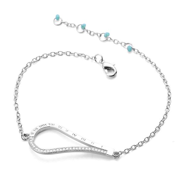 

new fashion rhinestones bracelets for women men teardrop bead charms women's bracelet engagement gifts bangle jewelry 2020, Black