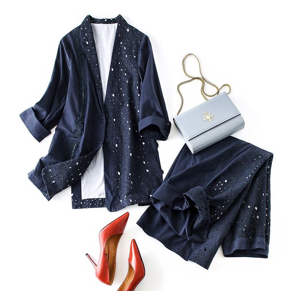 

brand new women's joint fashion suit 100% dacron one color commuter wind according to a sales, White