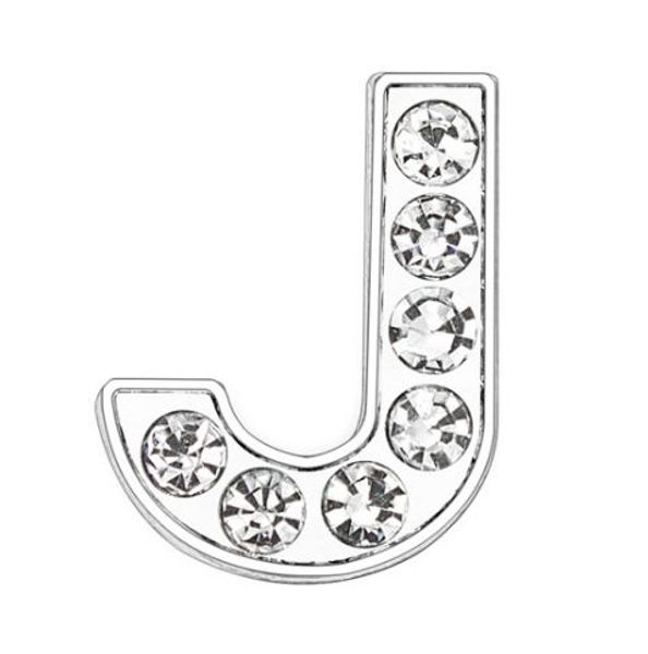 

50pcs/lot 8mm j silver slide letter full rhinestones charms fit for 8mm diy leather bracelet phone strips sl0005, Bronze;silver