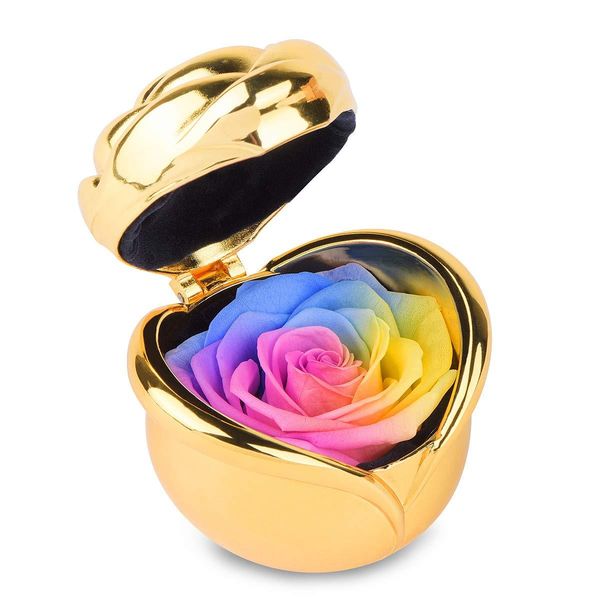 

handmade preserved rose flower,never withered rainbow roses,everlasting rose gift for her like grandma wife girlfriend