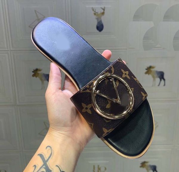 

with box slippers sandals slides slippers sandals designer shoes huaraches flip flops loafers scuffs for woman by shoe06 lt1001, Black