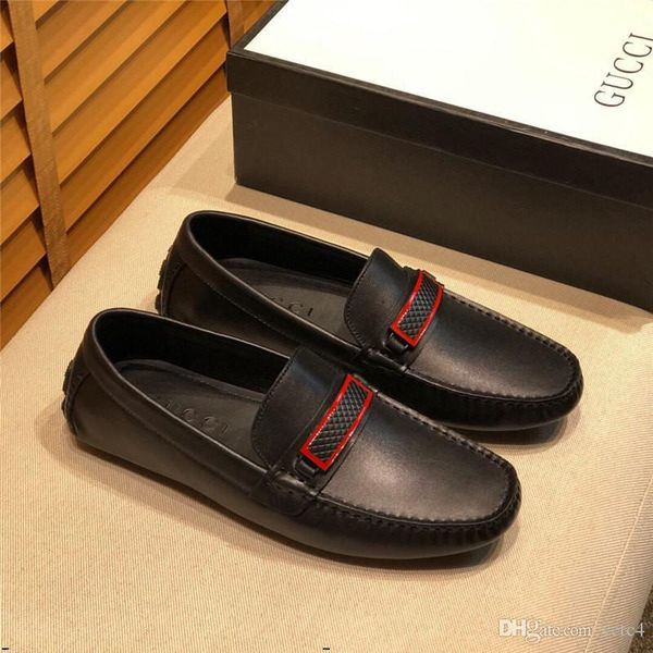 

17 мужской натуральная кожа коровы бездельники плюс размер 46 man повседневная обувь офиса лодка обуви для мужчин сгонов мокасин нескользки, Black