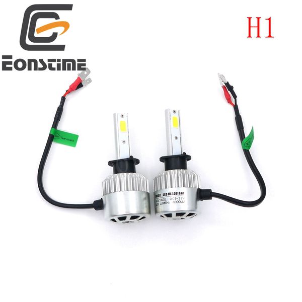 

eonstime 12v / 24v h4 h7 h11 h1 h3 9005 9006 cob led фара led 36w 8000lm автомобилей фары лампы головного света противотуманных фар pure 650