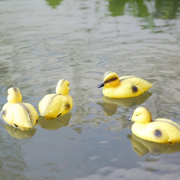 

5pcs baby duckings floating decoy ducks mallard plastic ornament pond