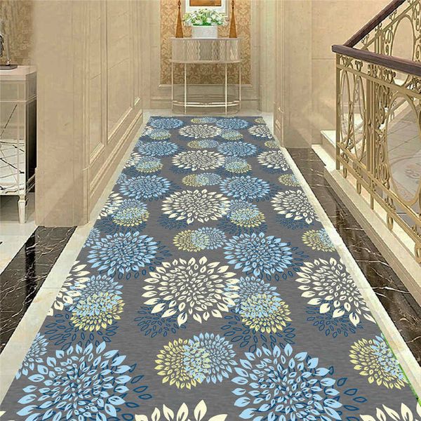 Nordic Floral Printed Corridor Mat Bedroom Kitchen Rugs Bathmat Home Decorative Area Rug Moroccan Style Carpets For Living Room Shaw Berber Carpet
