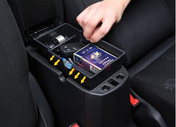 

for jeep renegade 2016 2017 2018 thicken car organizer armrest glove storage box container console tray 1pcs car styling accessories