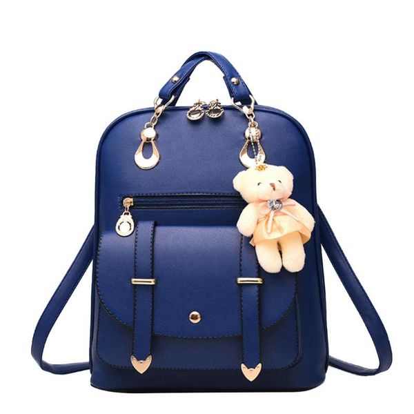 

designer women pu leather backpack casual shoulders bag teenager school bag women's bags mochila feminina #t1g