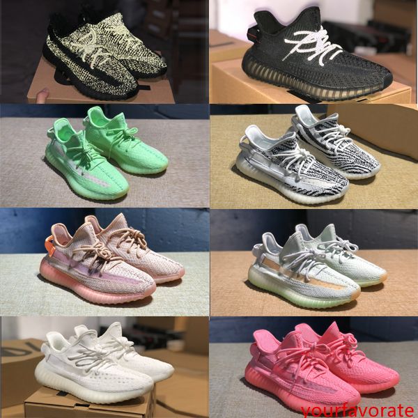 

new zebra shoes men women gid pink static refective triple black sneakers all white eg7962 gid glow clay true form hyperspace trainers