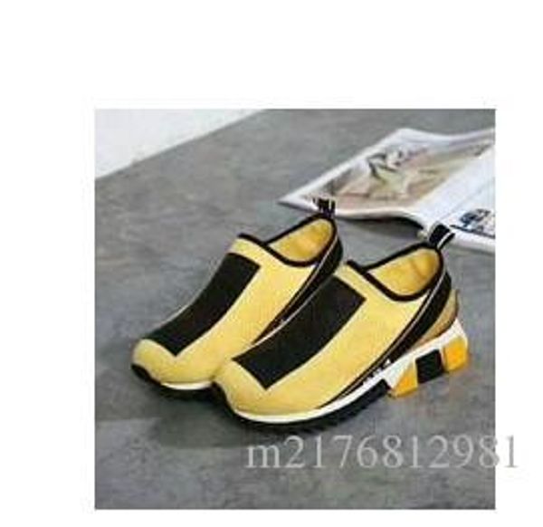 

2019 selling designer women's men's sneakers sock casual shoes yellow women shoes blue men sock shoes 35-46 m1899605, Black