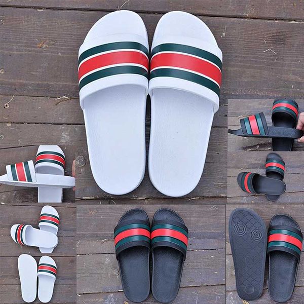 

2019 New Men Beach Slide Sandals Medusa Scuffs 2018 Slippers Mens White Fashion slip-on Designer Sandals Size 36-45