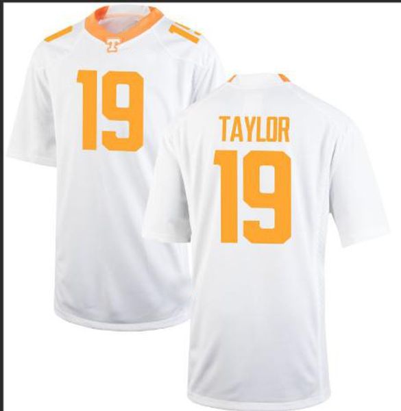

custom 2019 new player tennessee vols darrell taylor #19 real full embroidery college jersey size s-4xl or custom any name or number jersey, Black;red