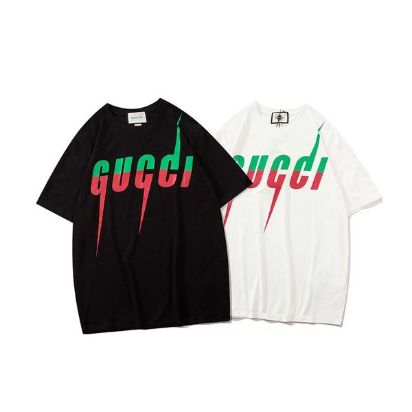 

2020 new fashion men's t-shirt spring and high-quality cotton shirt printing short sleeve o-neck luxury woman t-shirt qp tee m#13, White;black
