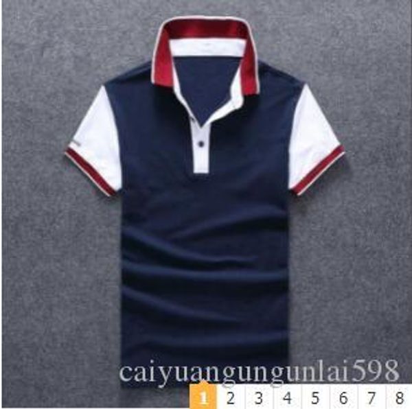 

new cotton crocodiles leathers o-collar short sleeve t-shirt deluxes designers men's t-shirt leisure style sports men 9019