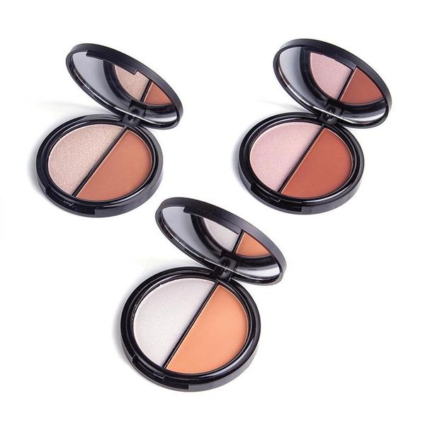 

blush palette makeup two-color repair nude brighten concealer whitening pressed cosmetic