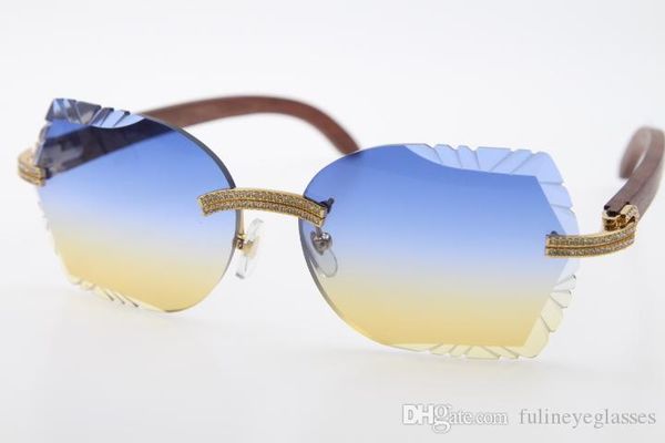 

superior suppliers wholesale 3524012 gold wood rimless sunglasses designer wooden sunglasses woman outdoors driving glasses, White;black