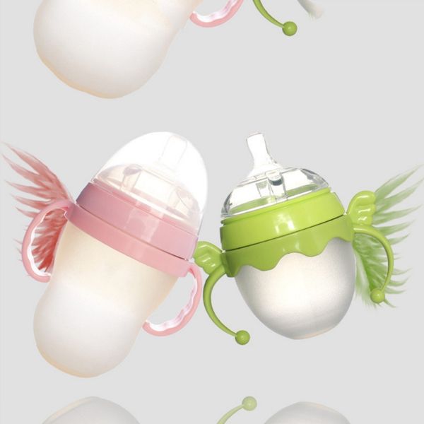 

baby cup feeding bottle trainer easy grip plastic handles holder for comotomo bottle handle fr024