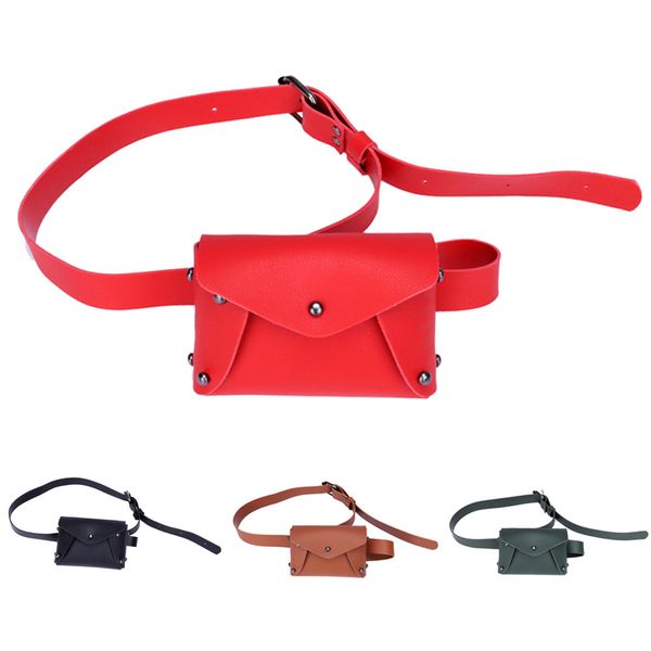 

women fashion mini pure color leather bag messenger bag shoulder chest les sacs des femmes