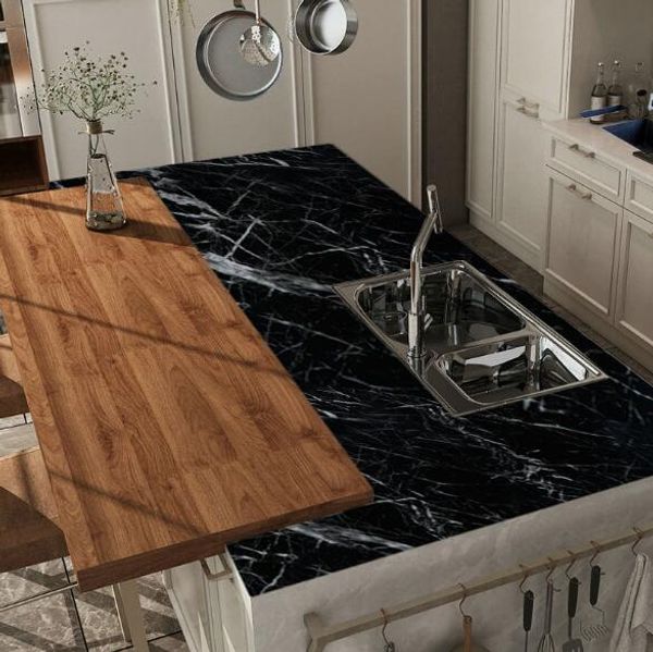 Télécharger gratuitement Images Acheter Texture Papier Peint Marbre Noir Imitation Pvc Impermeable actualisé salutations